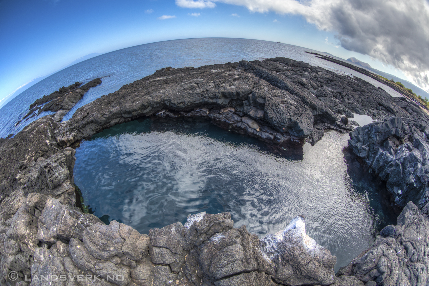 Lava Pools, Puerto Egas, Isla Santiago, Galapagos. 

(Canon EOS 5D Mark III / Canon EF 8-15mm f/4 L USM Fisheye)