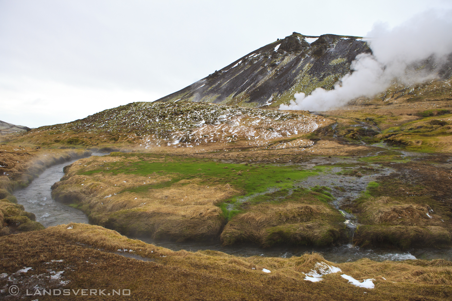 Reykjadalur natural hot springs. 

(Canon EOS 5D Mark II / Canon EF 24-70mm f/2.8 L USM)