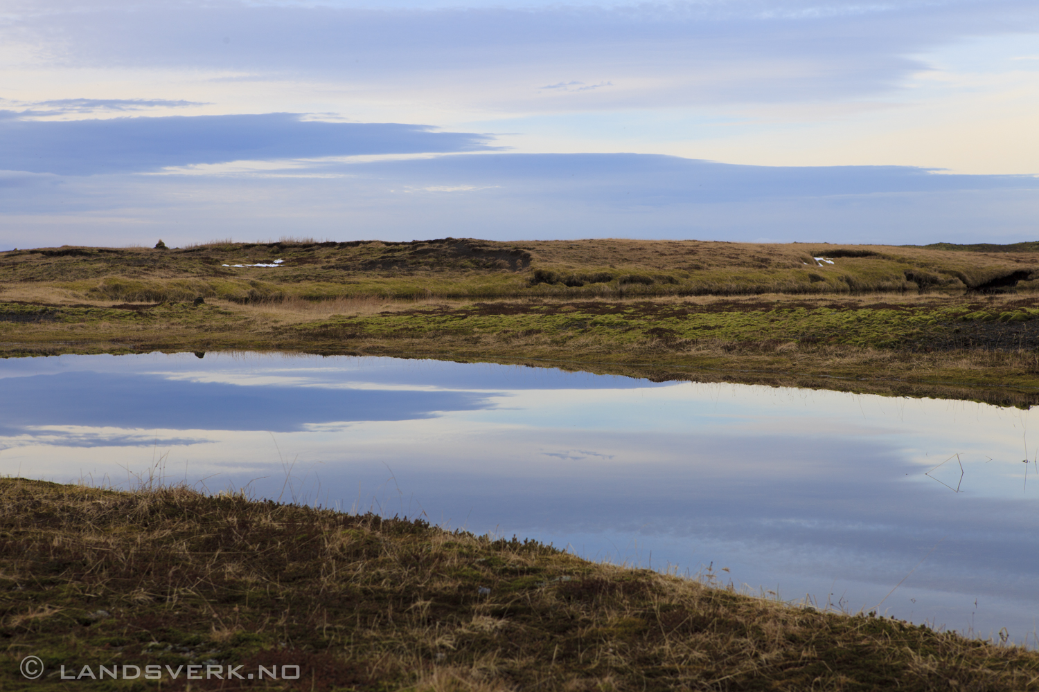 Iceland can also be calm. 

(Canon EOS 5D Mark II / Canon EF 24-70mm f/2.8 L USM)