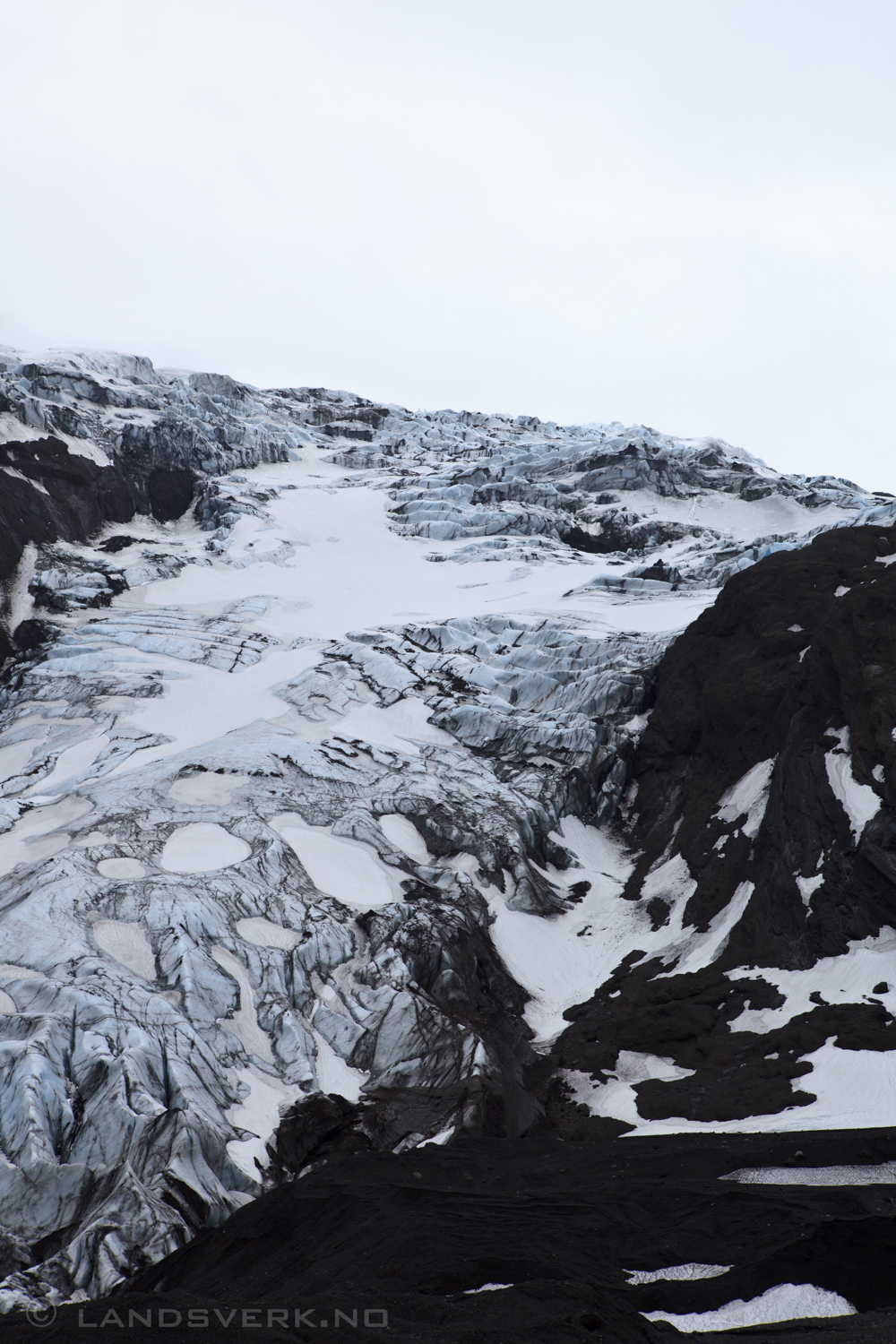 Eyjafjallajökull, with one of it's glacier tongues stretching out. 

(Canon EOS 5D Mark II / Canon EF 24-70mm f/2.8 L USM)
