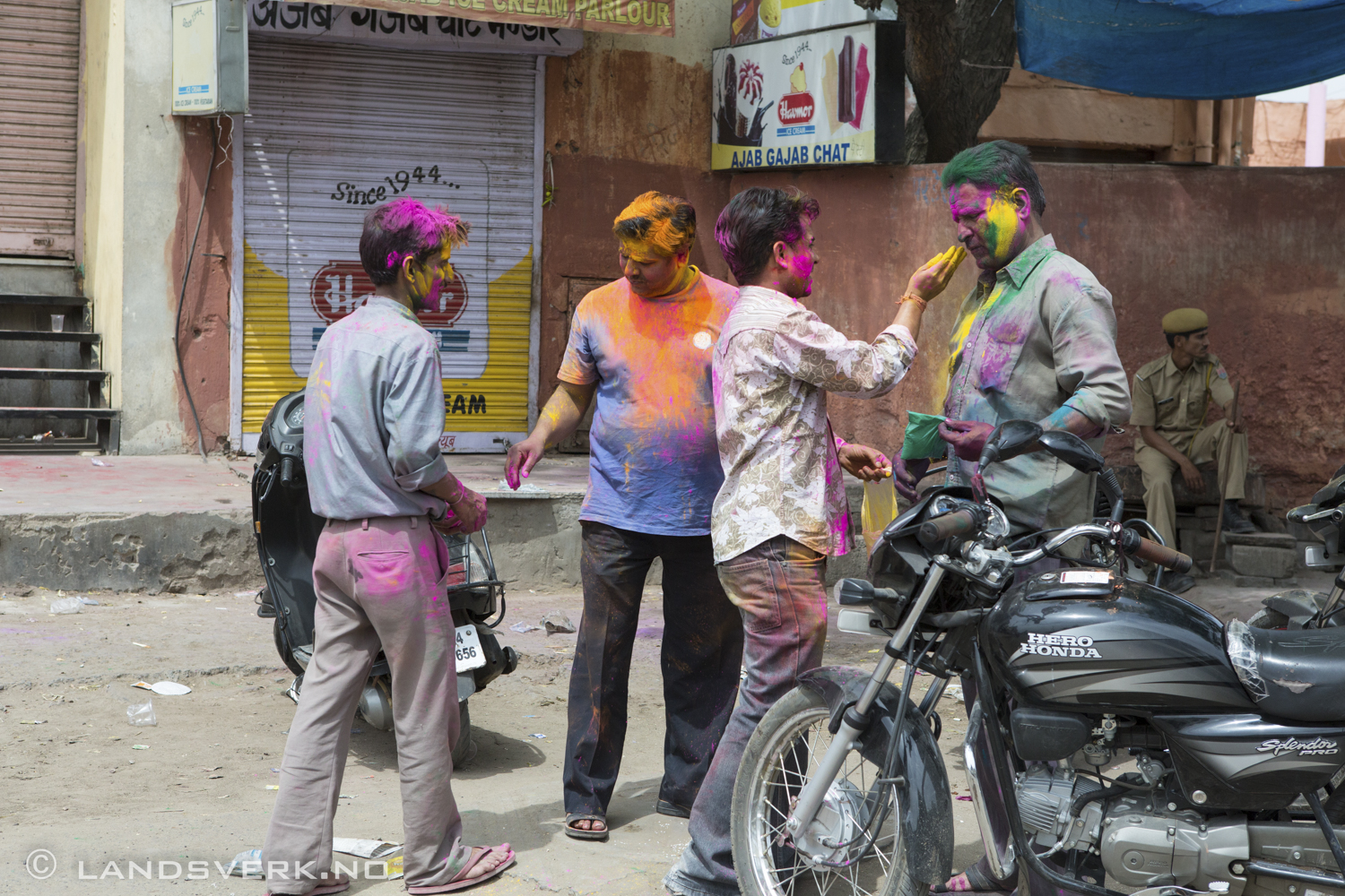 Celebrating Holi. Jaipur, India. 

(Canon EOS 5D Mark III / Canon EF 24-70mm f/2.8 L USM)