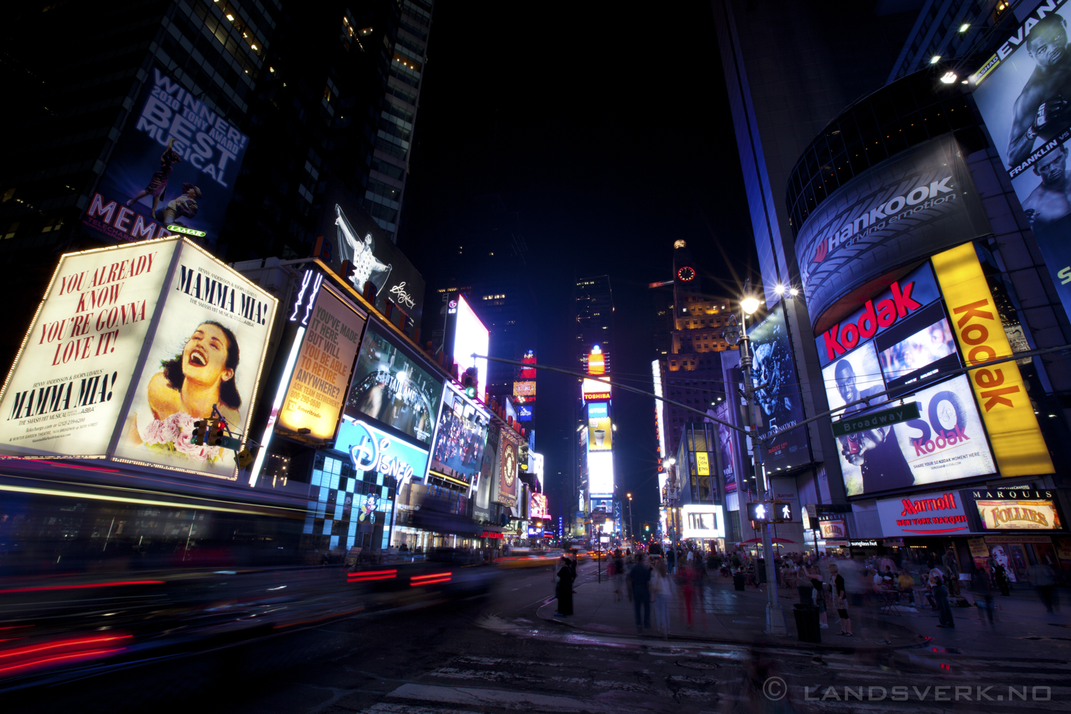 Times Square, Manhattan, New York. 

(Canon EOS 5D Mark II / Canon EF 16-35mm f/2.8 L II USM)