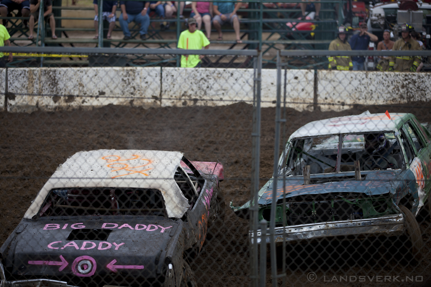 Demolition Derby @ Noble County Fair, Indiana. 

(Canon EOS 5D Mark II / Canon EF 70-200mm f/2.8 L IS II USM)