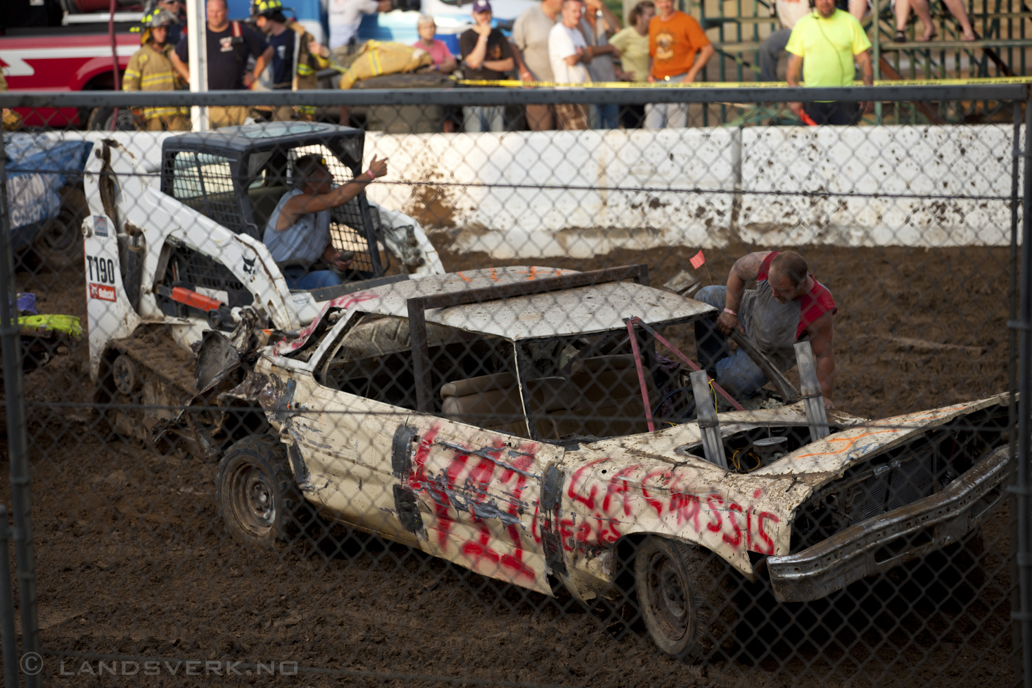 Demolition Derby @ Noble County Fair, Indiana. 

(Canon EOS 5D Mark II / Canon EF 70-200mm f/2.8 L IS II USM)