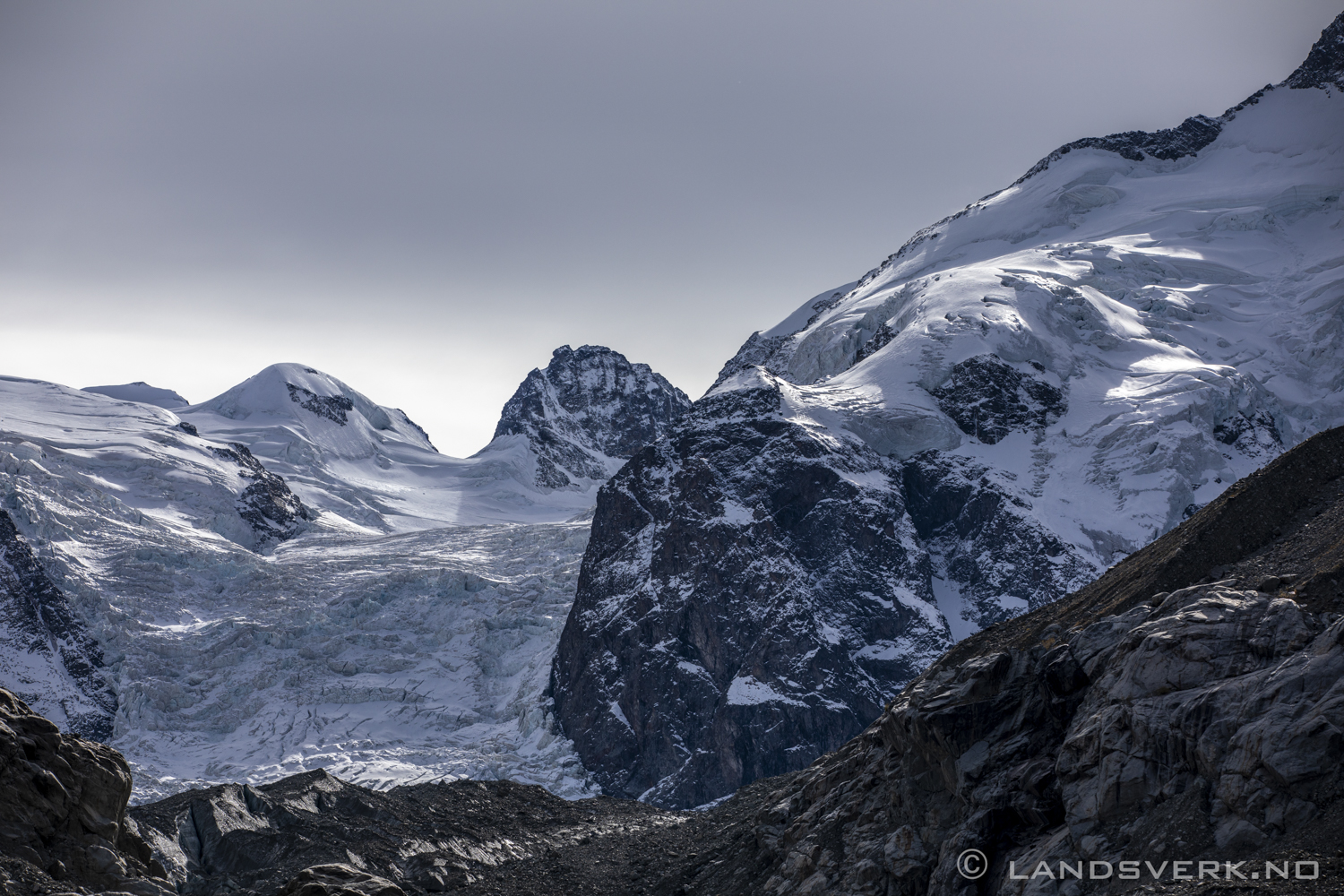 Gletscher Morteratsch, Engadin, Switzerland. (Canon EOS 5D Mark IV / Canon EF 70-200mm f/2.8 L IS II USM)