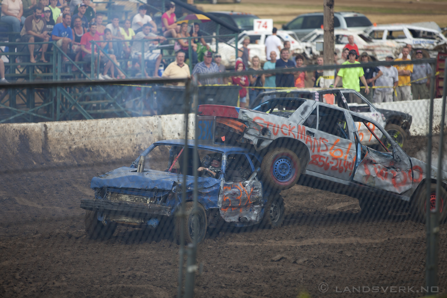 Demolition Derby @ Noble County Fair, Indiana. 

(Canon EOS 5D Mark II / Canon EF 70-200mm f/2.8 L IS II USM)