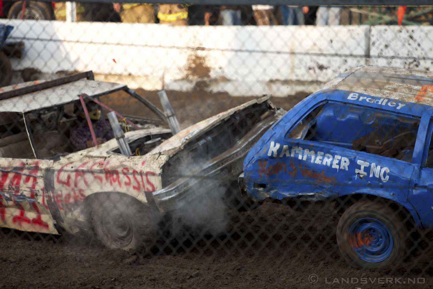 Demolition Derby @ Noble County Fair, Indiana. 

(Canon EOS 5D Mark II / Canon EF 70-200mm f/2.8 L IS II USM)